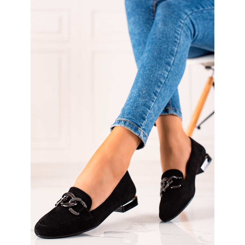 Stylowe Mokasyny Sergio Leone czarne 1