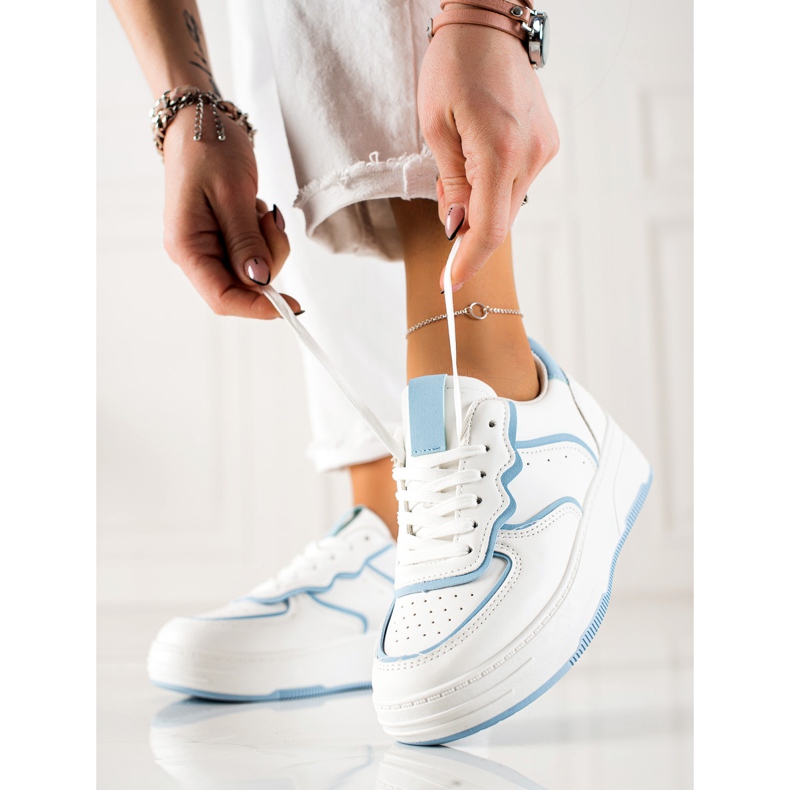 Bestelle Modne Sneakersy białe 1