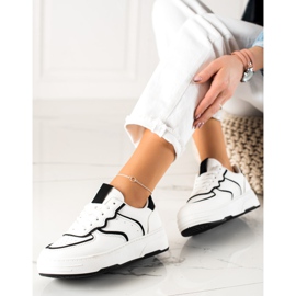Bestelle Modne Sneakersy białe 1