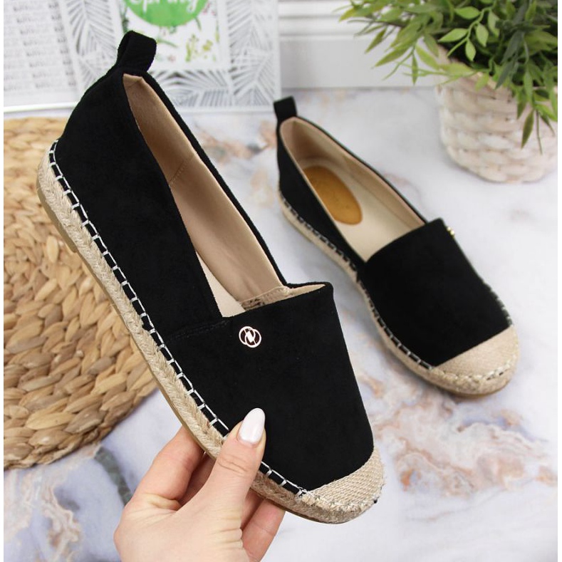 Espadryle slip on eVento W EVE345A czarne 1
