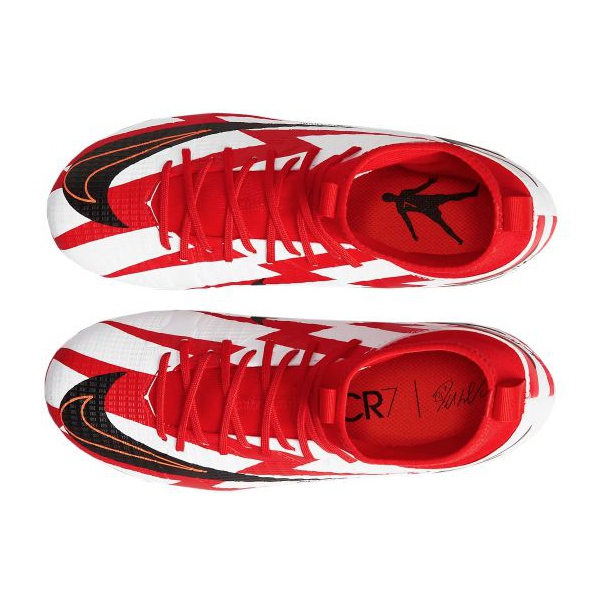 Buty piłkarskie Nike Superfly 8 Academy CR7 Mg Jr DB2672-600 pomarańcze i czerwienie 3