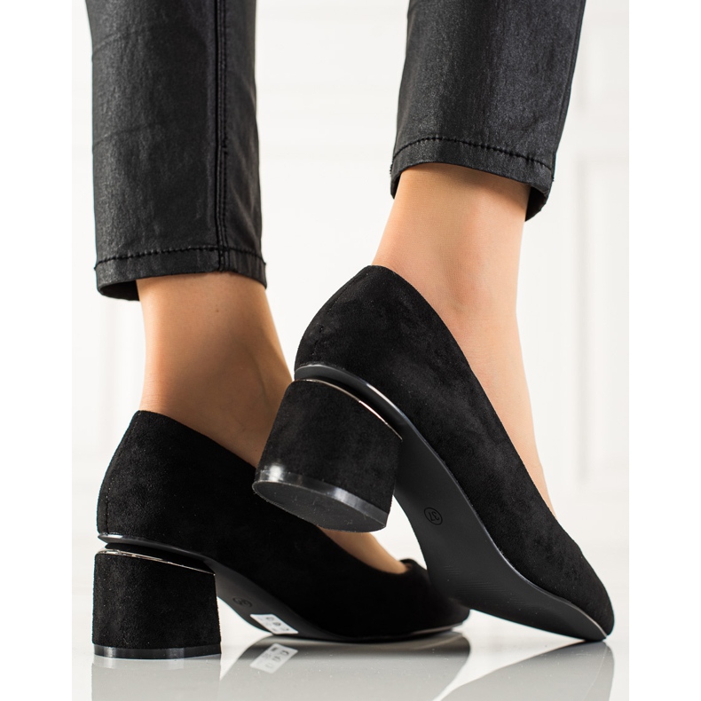 Seastar Zamszowe czółenka czarne 1