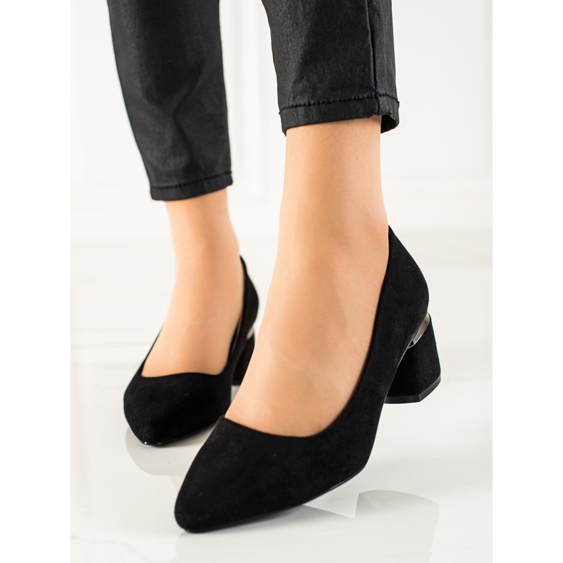 Seastar Zamszowe czółenka czarne 2