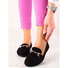 Czarne Stylowe Mokasyny VINCEZA 2