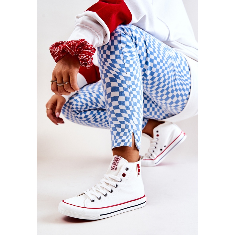Wysokie Trampki Big Star JJ274127 Białe 2