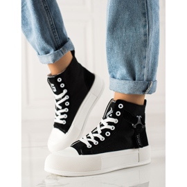 G2G/Good To Great Modne Wysokie Trampki czarne 1