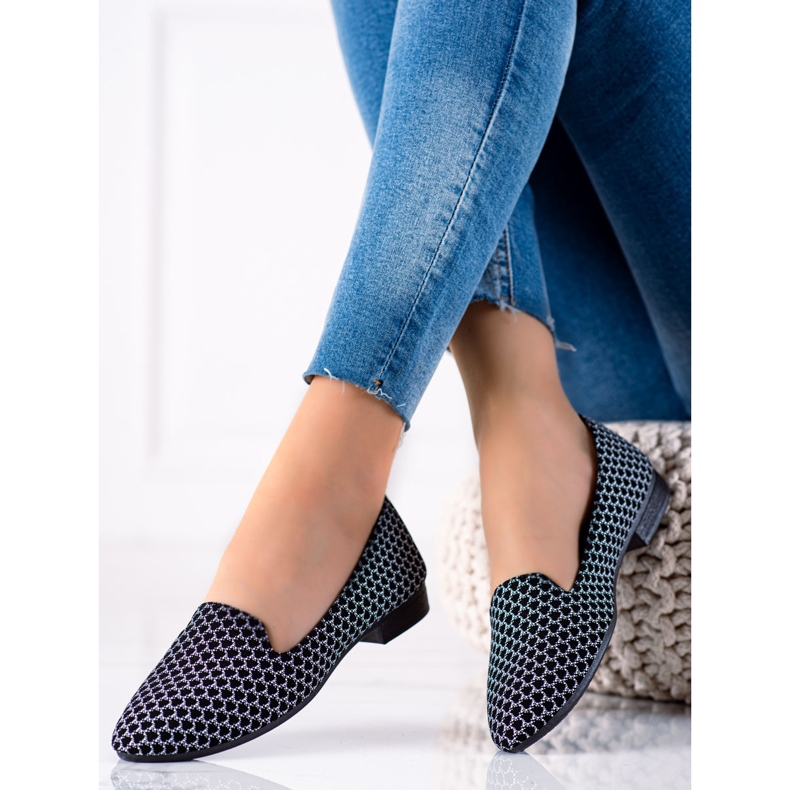 TRENDI Klasyczne Lordsy Ze Wzorem czarne 1