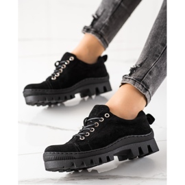 S. BARSKI Półbuty Na Platformie S.BARSKI czarne 1