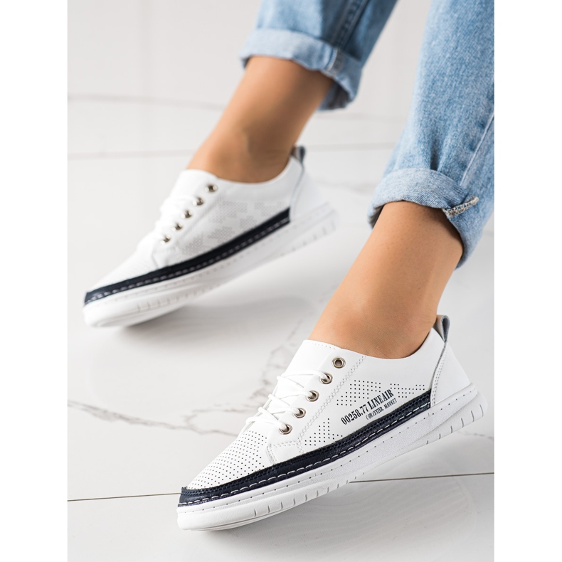 Evento Białe Trampki Ze Skóry 2