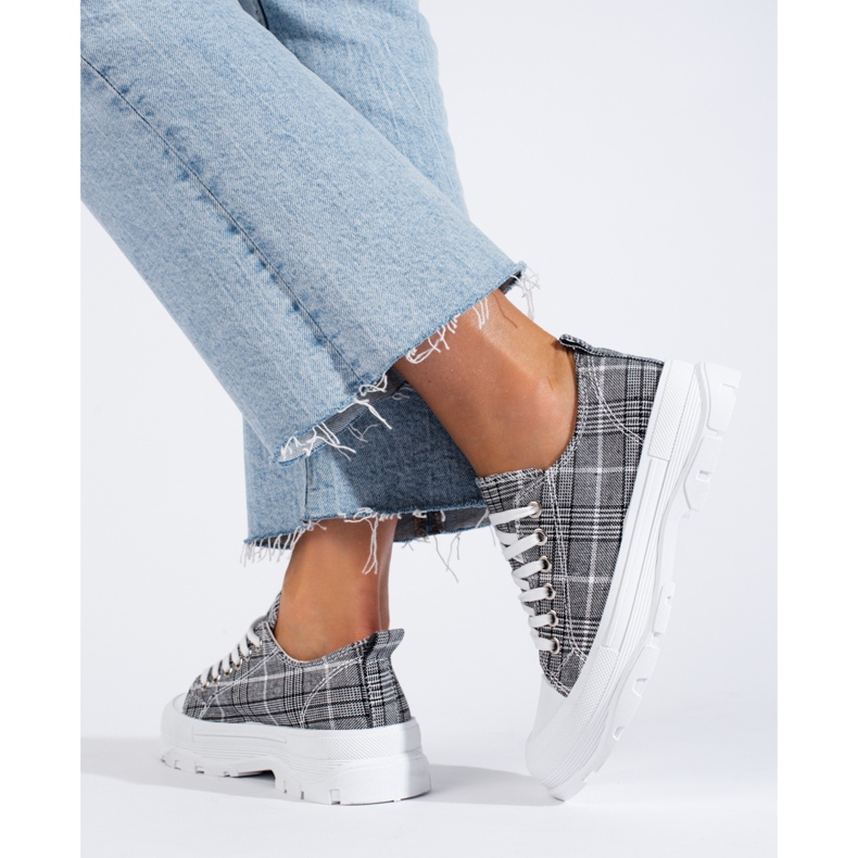 Mckeylor Trampki Ze Wzorkiem szare 1