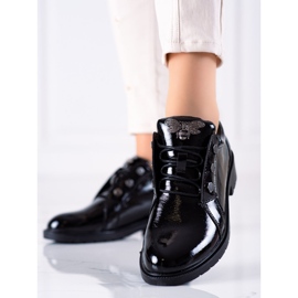 S. BARSKI Sznurowane Półbuty S.BARSKI czarne 1