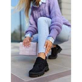 S.Barski Zamszowe Botki Trapery Na Suwak Czarne Remgate 1