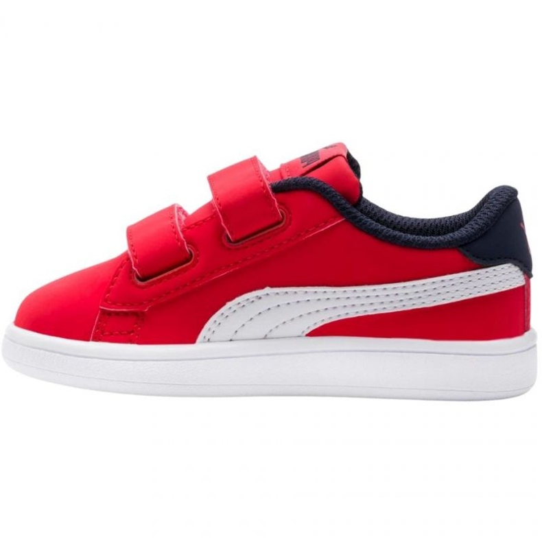 Buty Puma Smash v2 Buck V Ps High Risk R Jr 365183 07 czerwone granatowe 1