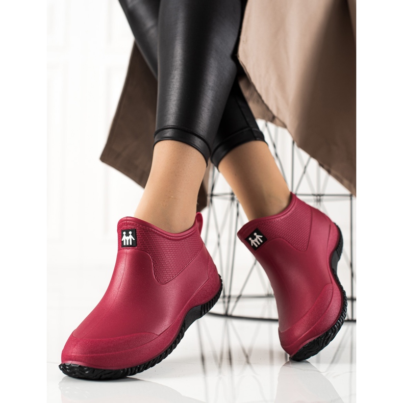 TRENDI Niskie Czerwone Kalosze 1