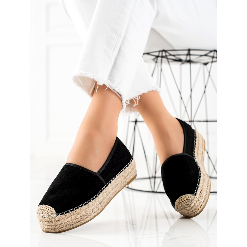 Bestelle Czarne Espadryle Na Platformie 1