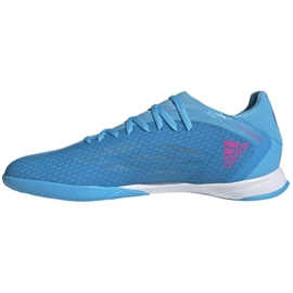 Buty piłkarskie adidas X Speedflow.3 In M GW7489 niebieskie niebieskie 1