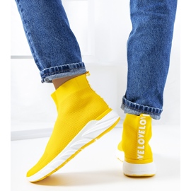Żółte wysokie sneakersy William 2