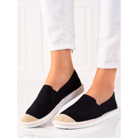 TRENDI Casualowe Czarne Espadryle 1