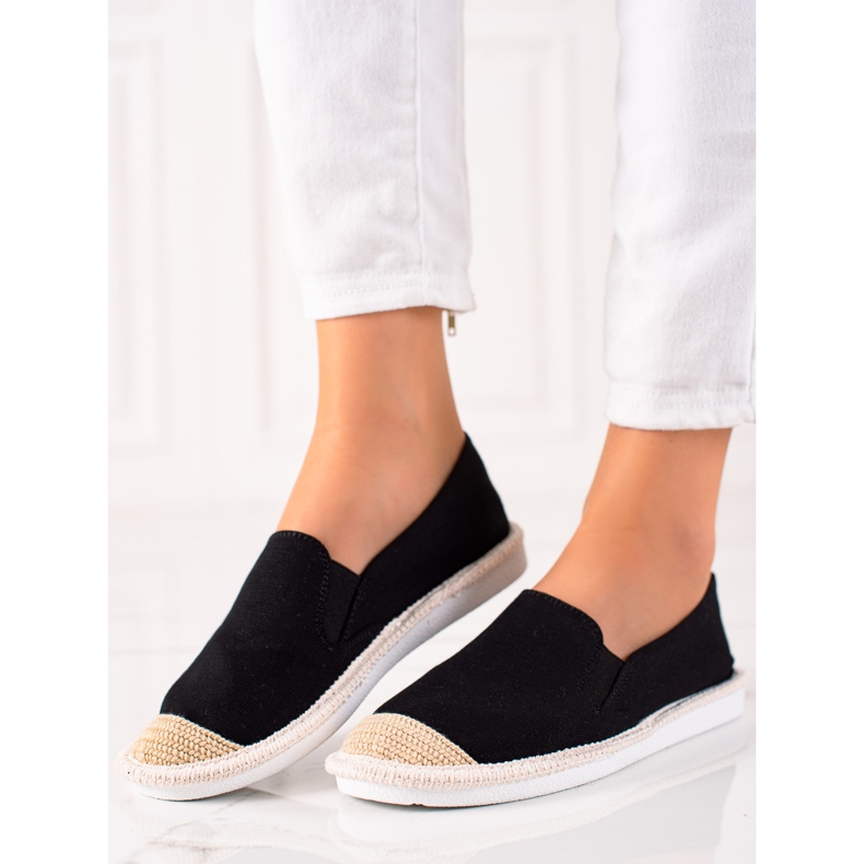 TRENDI Casualowe Czarne Espadryle 1