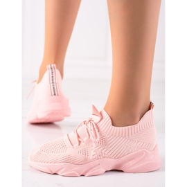 Sweet Shoes Różowe Buty Sportowe 1