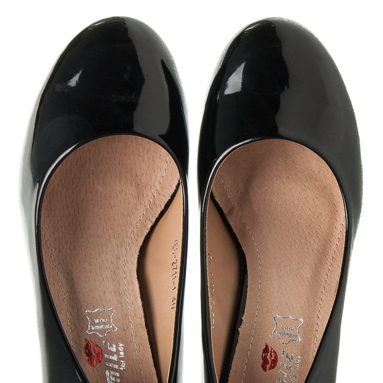 Yes Mile Lakierowane Czółenka czarne 1