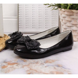 Baleriny lakierowane S.Barski Jr OLI153A czarne 2