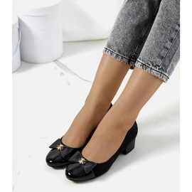 Czarne czółenka damskie Sharony 1