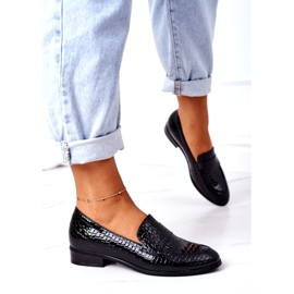 Lakierowane Mokasyny Vinceza 21-10674 Czarne 2