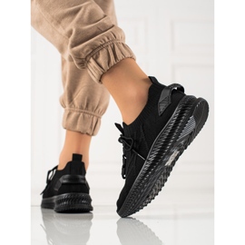 TRENDI Modne Sportowe Buty czarne 2