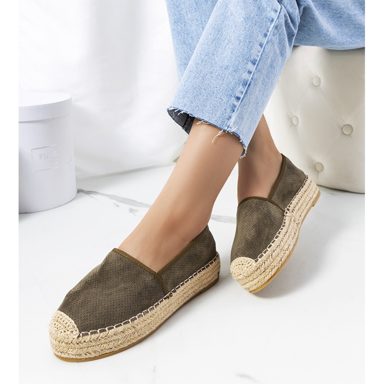 Zielone espadryle ażurowe Capelle 1