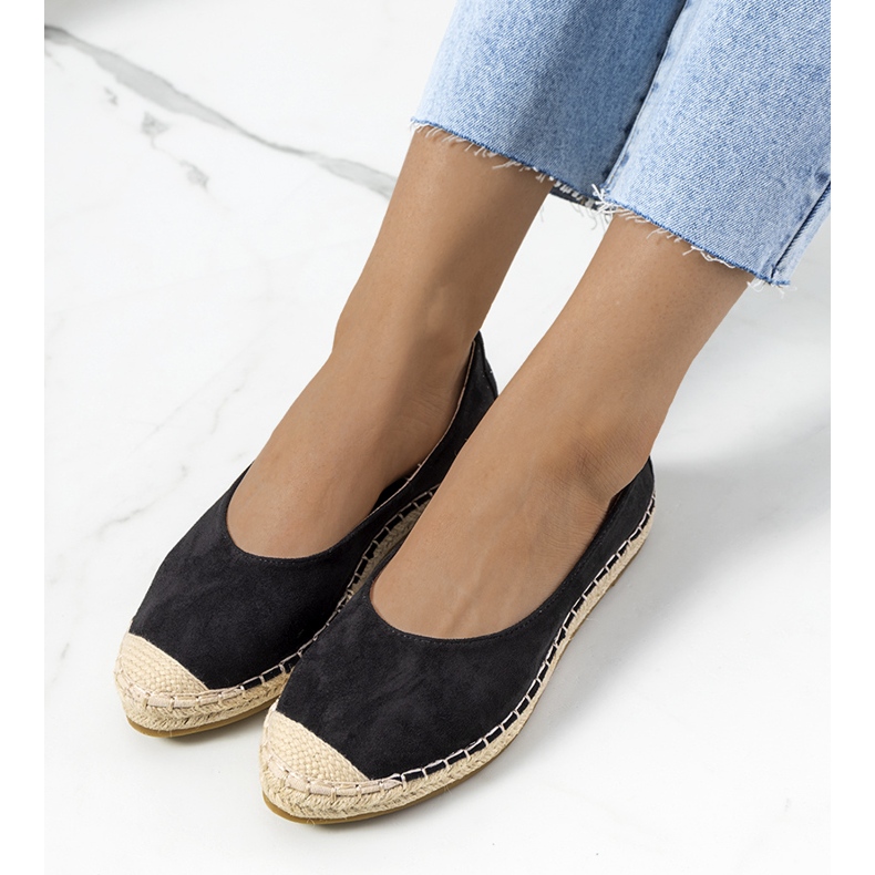 Czarne espadryle damskie Sipkema 1