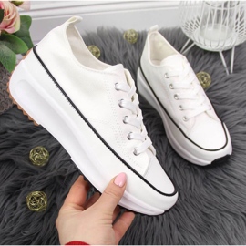 Trampki na platformie McKeylor W JAN93A białe 1