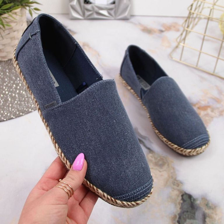 Espadryle Big Star W JJ274902 niebieskie granatowe 1