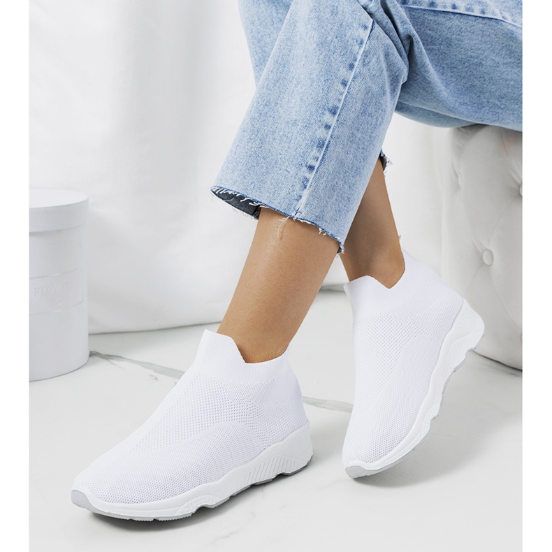 Białe sneakersy za kostkę Roes 1