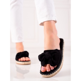 TRENDI Czarne Kalpki Z Kokardą 2