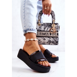 Damskie Pachnące Klapki ZAXY HH285197 Czarne 2