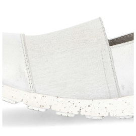 Mokasyny Filippo 02962-11 Srebrne srebrny 1