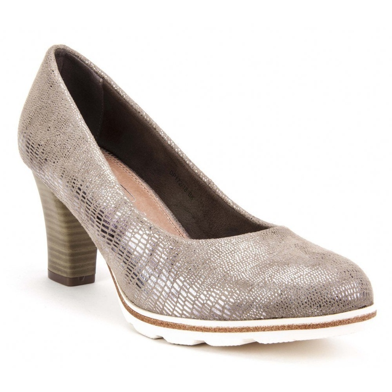 Czółenka Filippo DP172/18 Br brązowe beżowy 1