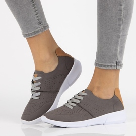 Półbuty Filippo DP067/18 Gr szare 2