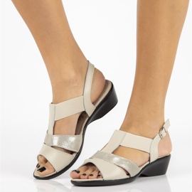 Sandały Filippo DS050/18 Be beżowe beżowy brązowe 2