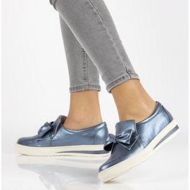 Półbuty Filippo DP211/18 Bl niebieskie 2