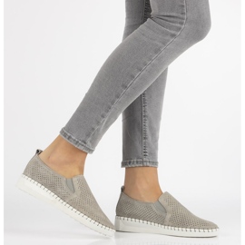 Półbuty FILIPPO DP063/19 Gr Grey granatowe szare 1