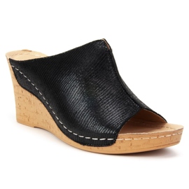 Klapki Filippo DK786/19 Bk Black czarne 2