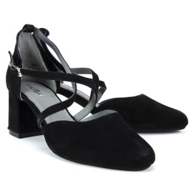 Czółenka Filippo 04070-01/22-1 Czarny czarne 2