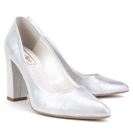 Czółenka Filippo 2571 Dubai srebro srebrny 2