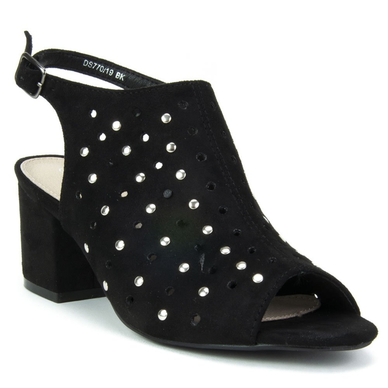 Sandały Filippo DS770/19 Bk Black czarne 1