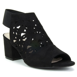 Sandały Filippo DS771/19 Bk Black czarne 1