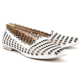 Półbuty Filippo 379 Biały białe 2