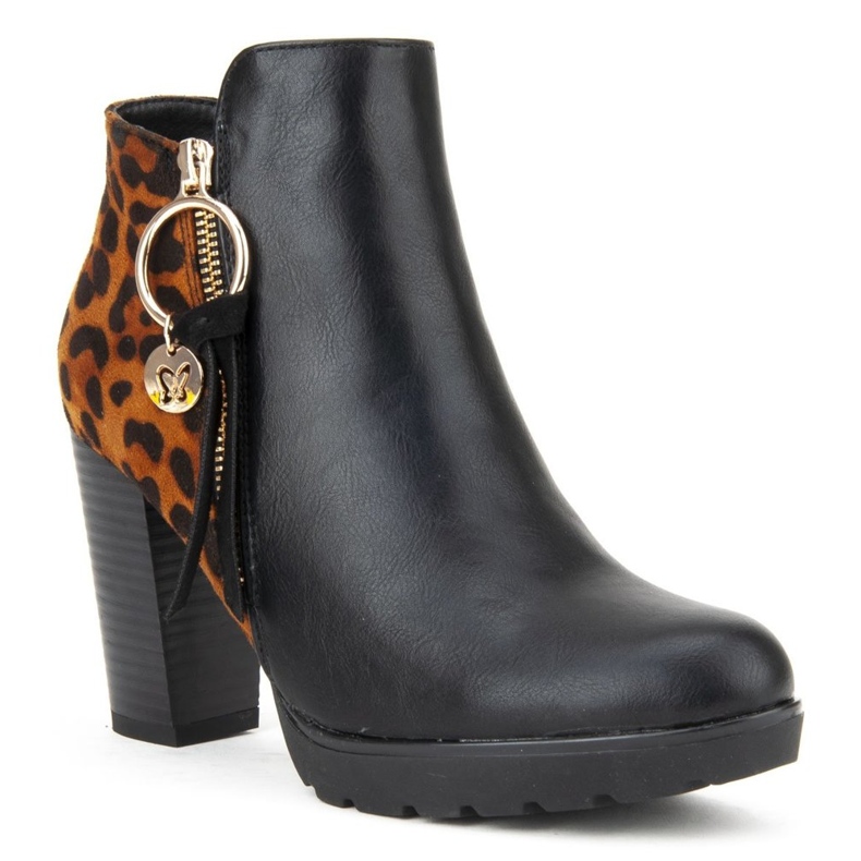 Botki Filippo DBT1007/19 Bk Br Black Brown brązowe czarne 1