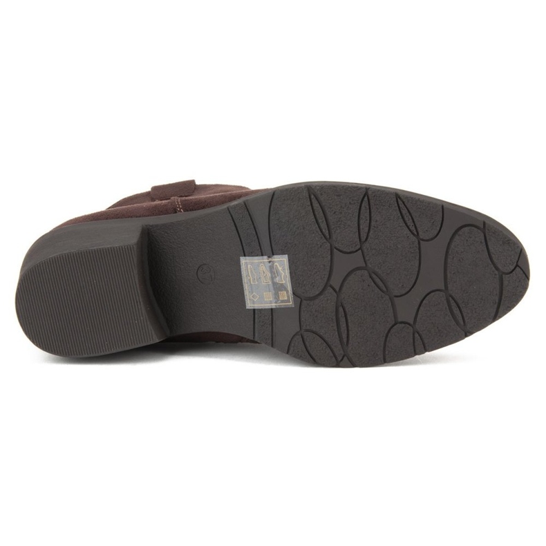 Botki Filippo DBT1046/19 Dbr ciemne brązowe beżowy 1